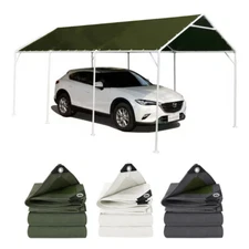 Extra Thick Tarpaulin Cover 35/18/14Mil Waterproof UV Resistant Canvas Poly Tarp