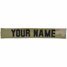 Custom Single Name Tape w/o Hook Fastener Backing (Sew-On) - 3-Color OCP