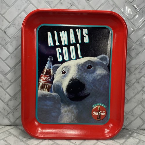 1993 Always Cool Coca Cola Marke Serviertablett Eisbären Cola Bären