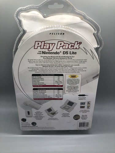 New Sealed Pelican Play Pack For Nintendo DS Lite (White Neoprene Case) B - Picture 2 of 2