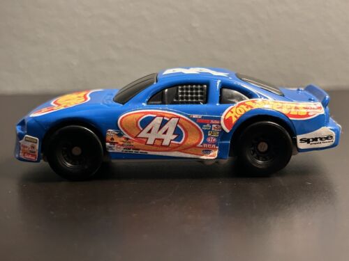 1998 MATTEL McDONALD'S "HOT WHEELS #44" DIECAST NASCAR RACE CAR ~ BLAU