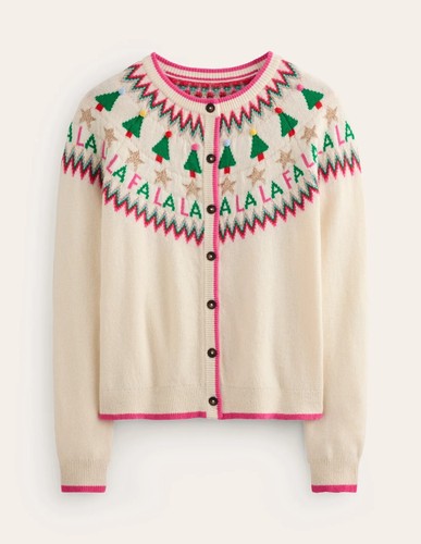 Suéter Boden Edie Fair Isle Fa La Crema Nuevo con Etiquetas Nuevo XS