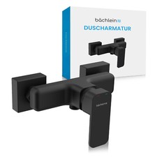 B&auml;chlein Duscharmatur Chrom oder Schwarz Einhebelmischer Armatur Dusche