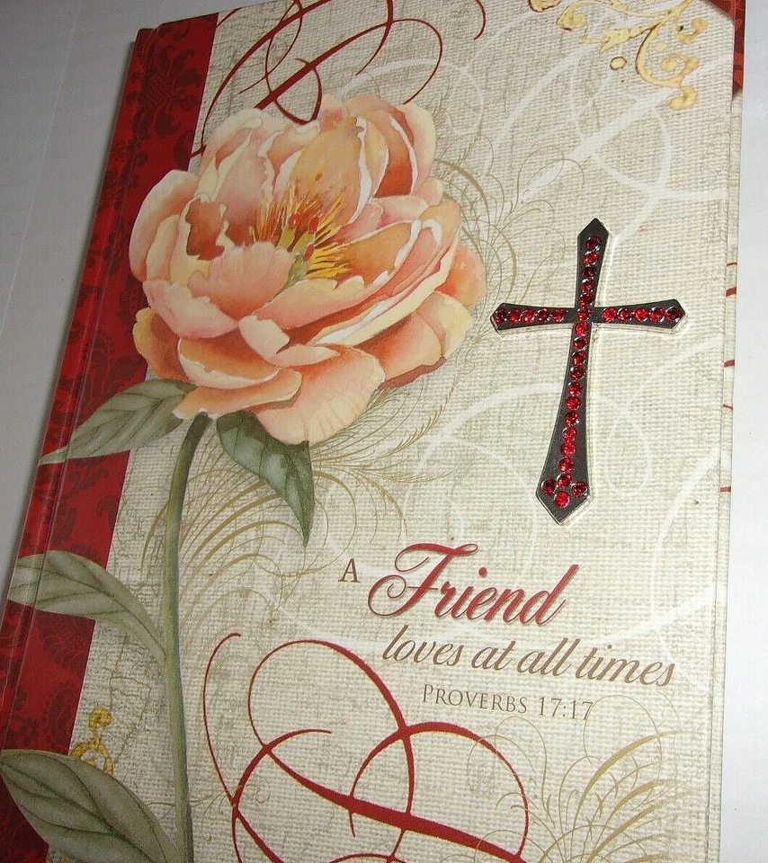 Punch Studio Biblical Passage Cross Hardcover Journal 127 Ruled Sheets Preowned - Image 2 of 4