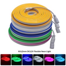DC12V 24V 2835 Flexible LED Strip Neon Lights Silicone IP67 Tube light bar 5m