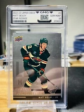 2022-23 Upper Deck Matt Boldy Star Rookie #3 GMG Graded 10 Gem Mint 💎 RC