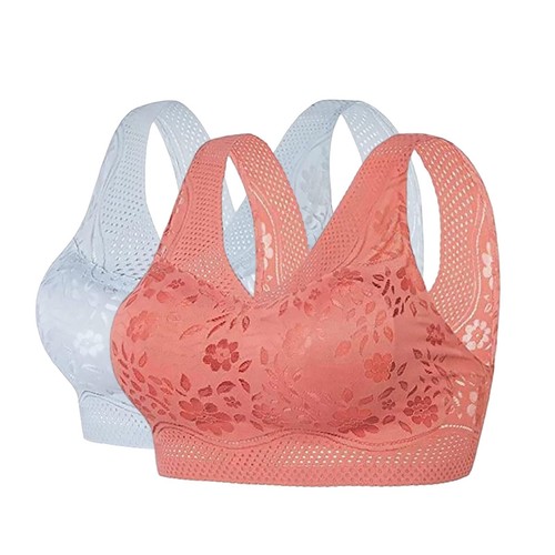 2-PACK High Support Bras For Women Adjustable Strap Full Coverage Push Up Bras - Picture 47 of 87