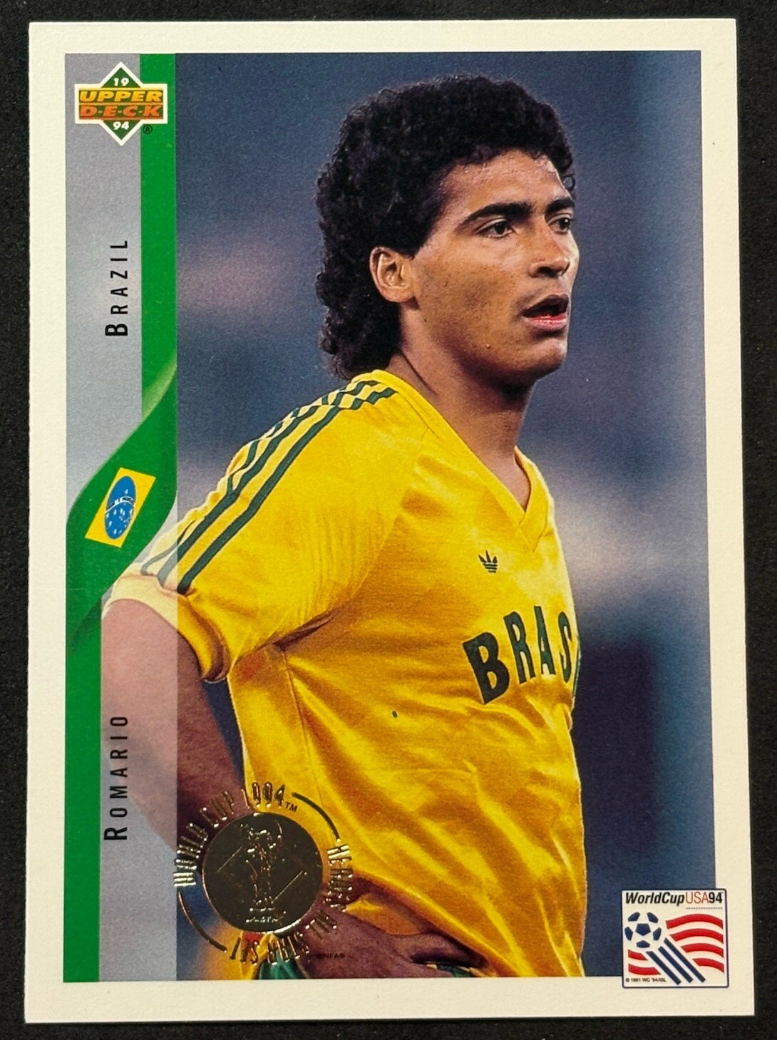 1994 Upper Deck RC Romario World Cup Heroes and All-Stars #14 Rookie Brazil