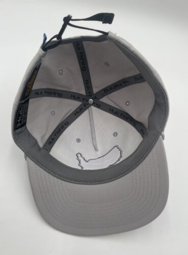 Nuevo HUK Pesca Cuerda Americana Gris Puerto Niebla Sombrero Gorra Adulto Hombre Ajustable - Imagen 6 de 8
