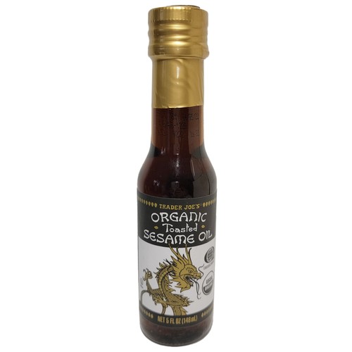 Trader Joes Organic Toasted Sesame Oil USDA Cooking & Seasoning Oil 5oz  (1-Pack)