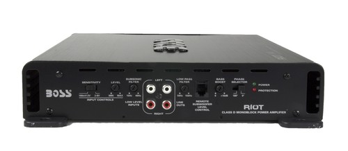 BOSS R3400D Riot 3400W Mono Block Class D Car Audio Power Amplifier Amp + Remote - Picture 9 of 12