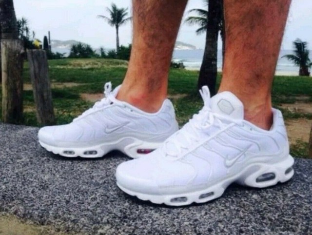 Nike Air Max Plus TN Tuned Tns Trainers Triple White Cheap Nike Air Max Plus TN Ultra All White UK