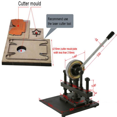 Manual Leather Cutting Machine Leathercraft Die Cut Embossing Machine - Picture 2 of 6