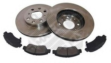 MAPCO Bremsenset Vorne Bremsscheiben Beläge Satz für HONDA CIVIC V Coupe (EJ)