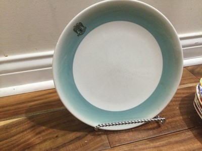 Mayer China Teal Fade  MAsonic Ware 358 luncheon plate SPea Mea In deo Est