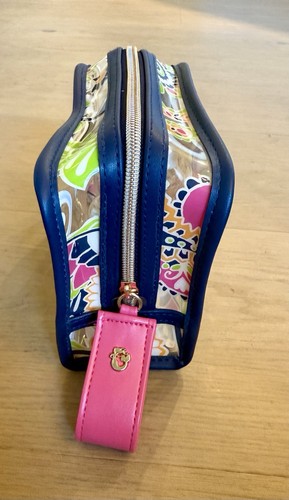 Spartina 449 Reiseetui transparent Blumen Festival mit 4 Behältern NEU! - Bild 5 von 7