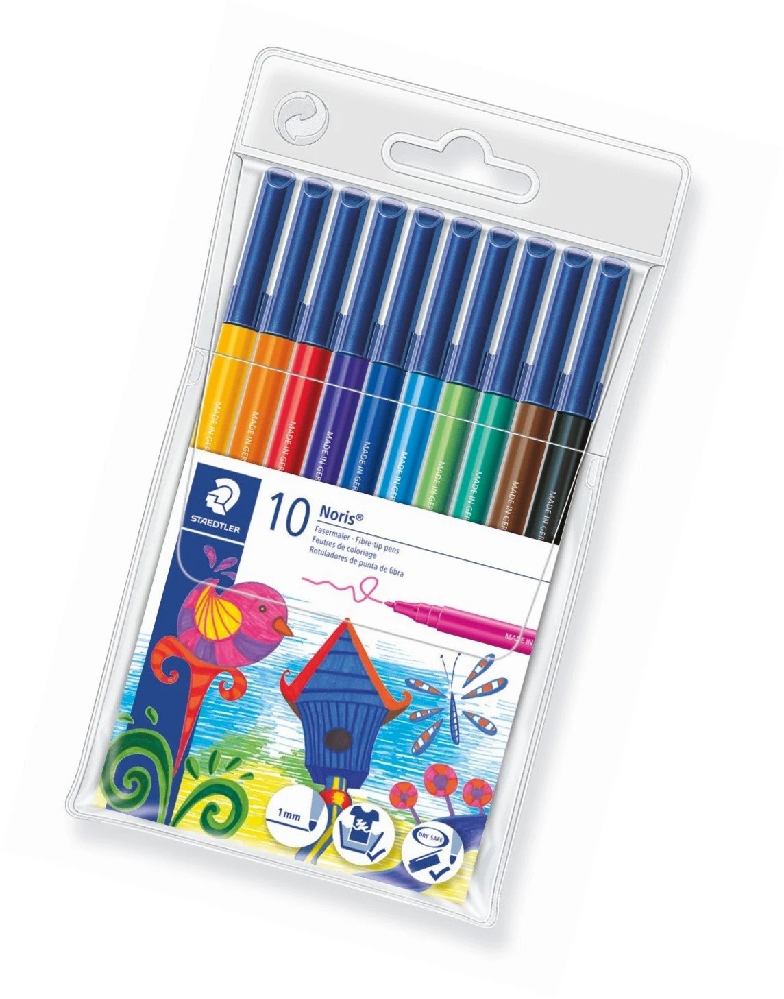 10 , 20 x Staedtler Noris Club Felt Tip Pens in Wallet Ideal for Adult Colouring