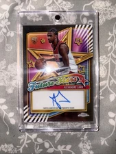 2025 Topps Chrome Basketball Alexandre Sarr Future Stars Rookie Auto On Card