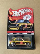 2019 Hot Wheels Redline Club Exclusive Gold ‘71 Datsun 510 RLC 1971 #19747/15000