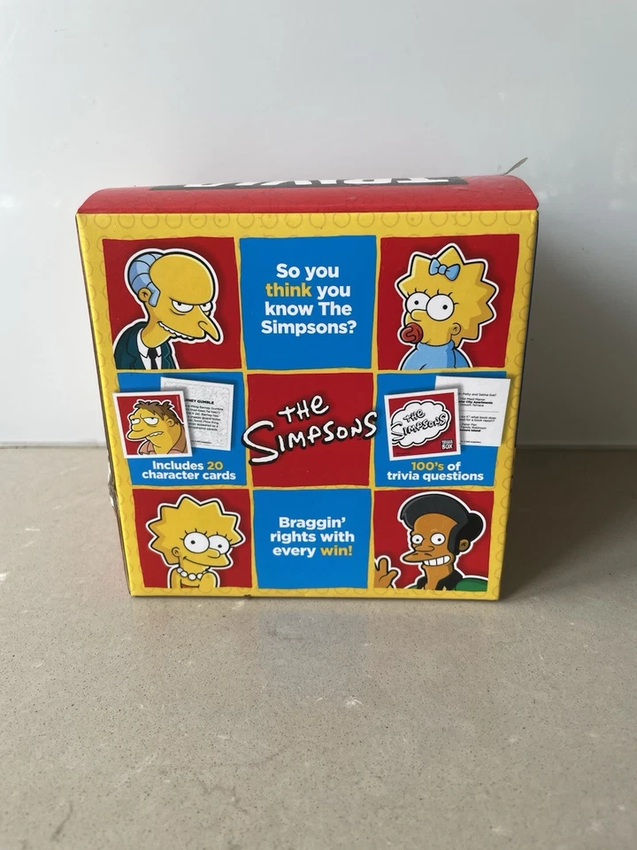 The Simpsons Trivia Box Game 189 Question Cards Imagination 2012 Unopened - Image 2 of 4