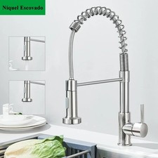 Kitchen Sink Mixer Tap Pull Out Spray Chrome Black Standard Premium Faucet UK
