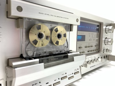 PIONEER CT F1250 Rack 3 Head Stereo Tape Deck Blue Line