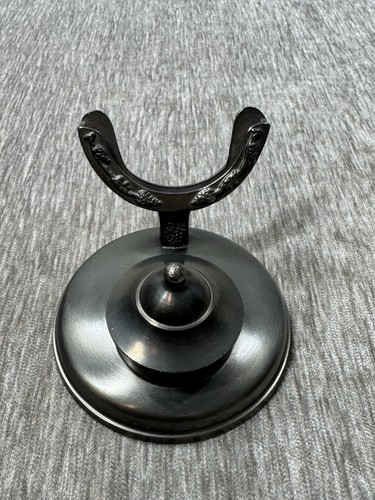 Cristalería vintage de vidrio calentador de brandy de estaño con vela a juego coñac - Imagen 4 de 11