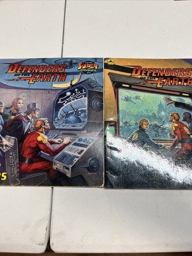 Defenders of the Earth SUN STEALERS & COMPUTER Golden Super Adventure Books W18