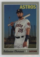 2019 Topps Heritage High Number Chrome Refractor 433/570 Robinson Chirinos 0q3
