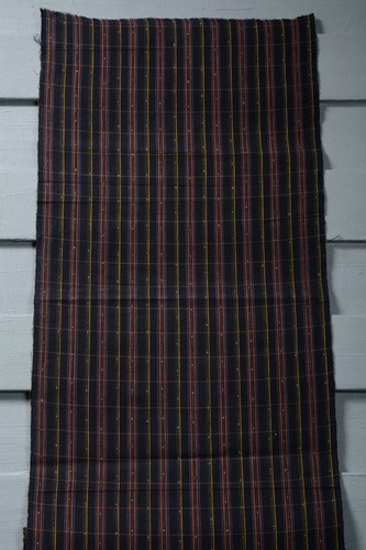 Japanese Fabric Cotton Vintage Kimono Antique Indigo Blue SHIMA 61.4"/KIC34/115 - Picture 5 of 10