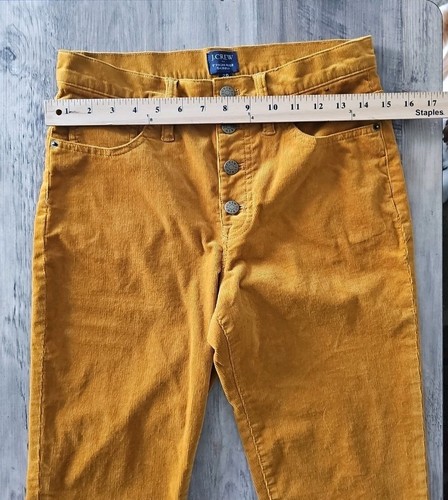 J. Crew Cord Damen Größe 28 - 9" High Rise Skinny Cordhose gelb/gold - Bild 3 von 6