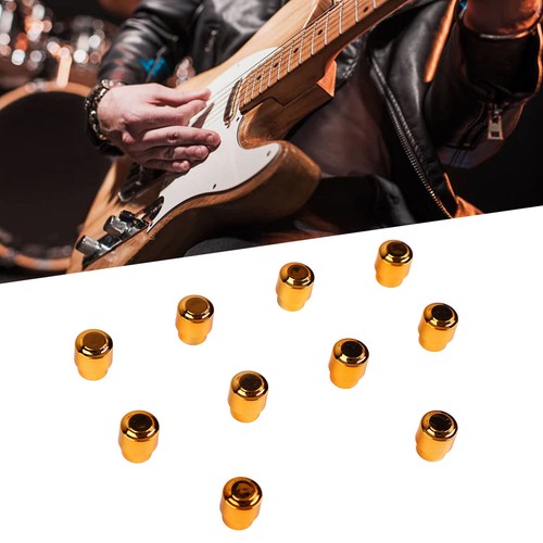 10 STCK. E-Gitarre Tonabnehmer Schalter Spitze Gold Rund Retro Kunststoff Kippschalter MUF - Bild 6 von 22