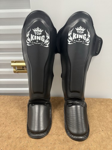 Top King parastinchi unisex Muay Thai kickboxing vera pelle taglia L