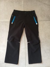 Coole Softshellhose Gefüttert Skihose Winterhose Gr. 122 Trollkids Schwarz TOP