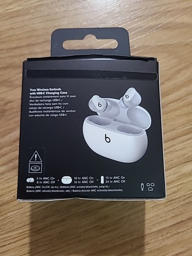 Beats Studio Buds Noise-Canceling True Wireless In-Ear Headph - White - Picture 8 of 9