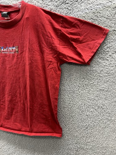 Camisa roja vintage Lost Enterprises Hawaii surf/ola talla XL - Imagen 4 de 11