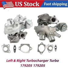 Pair Turbo Turbocharger w/ Gasket For Ford F150 Truck 2011-2012 3.5L V6 Ecoboost