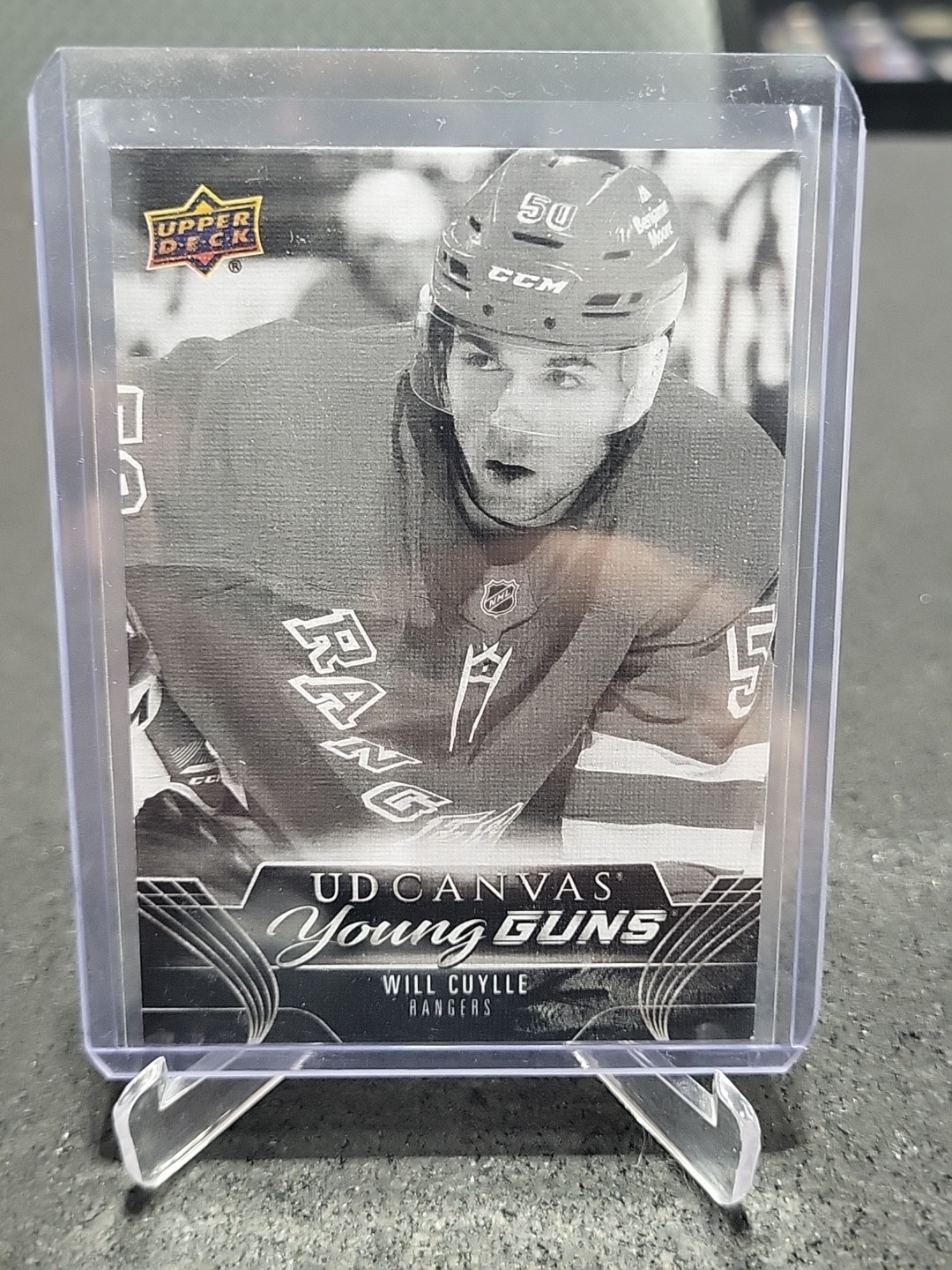 2023-24 Upper Deck Series 1 Black & White UD Canvas Young Guns Will Cuylle