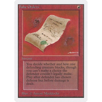 MTG \>> False Orders (Unlimited) // English - 341 Trading - Magic