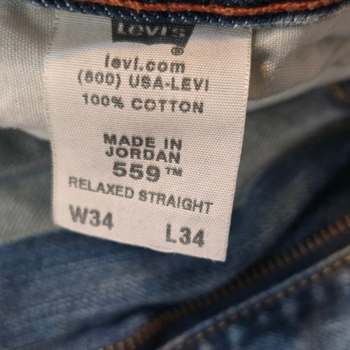 Jeans Levi's 34x34 relaxed gamba dritta lavaggio leggero denim vestibilità classica uomo - Foto 6 di 21
