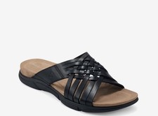 Easy Spirit Womens Meadow Slides Slip On Slipper Sandals Black Size 9 M