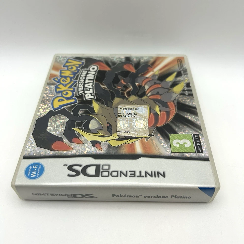 Custodia Pokemon PLATINO Nintendo DS ORIGINALE - Scatola e Manuali BOX Custodia - Immagine 4 di 4