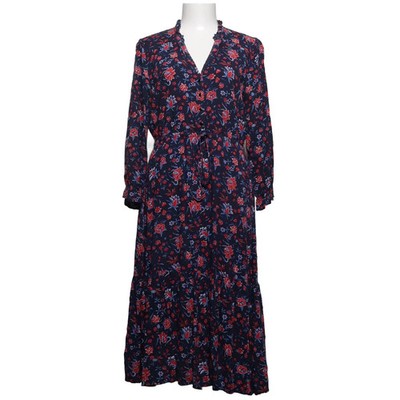 Springfield, Maxikleid, Größe: 40, Blau/Rot/Mehrfarbig, Blumen, Damen #cVl