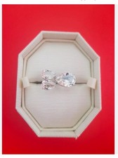 SWAROVSKI MILLENIA PEAR CRYSTAL SIZE 50 COCKTAIL RING BRAND NEW + Gift Bag❤🌸