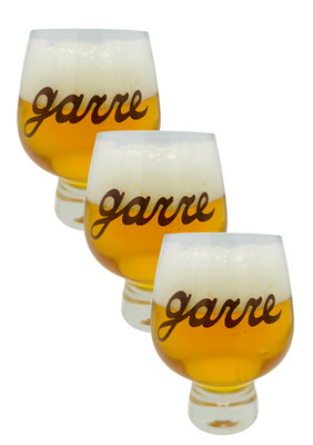 3er Set De Garre Belgische Biergläser Van Steenberge Brandneu Hausbar