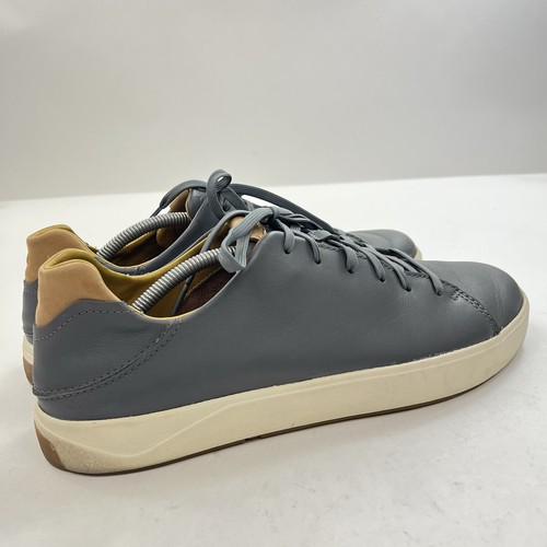 Olukai Lae'ahi Li Ili Casual Shoes Sneakers Men Size 12 M Gray Leather Lace Up - Picture 5 of 9