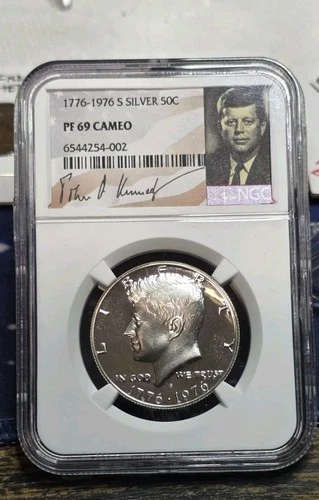 1776-1976-S Kennedy Bicentennial Half Dollar 40% Silver Gem Proof PR69 Cameo NGC