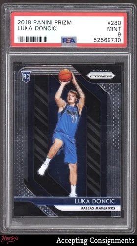 2018-19 Panini Prizm #280 Luka Doncic RC ROOKIE MAVERICKS PSA 9 MINT