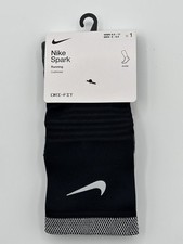 Nike Spark Cushioned Ankle Black Run Socks CU7199 010 Women?s 9.5-11 Men?s 8-9.5