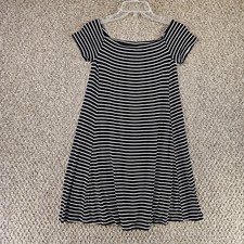 Old Navy Dress Womens Sz XS Striped Knee Length Cap Sleeve